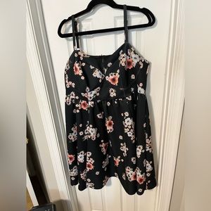 Torrid Black Floral Dress size 22